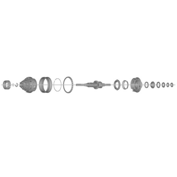 Conjunto Interno Shimano SG-C6061-8C 187mm Plata