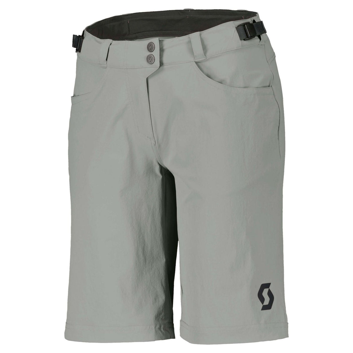 Pantalón Corto MTB Badana Scott Trail Flow Mujer Spray Grey