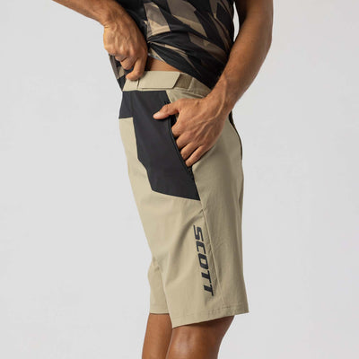 Pantalón Corto MTB Scott Vertic LT Hombre Toast Beige/Black #7