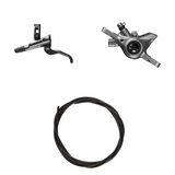 Hydraulisches Scheibenbremsen-Kit Shimano XTR BR-M9200/BL-M9200 Vorne/Links Resin Ohne Kühlrippen/Adapter Bremsleitung 1000mm Schwarz