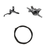 Hydraulisches Scheibenbremsen-Kit Shimano XTR BR-M9200/BL-M9200 Hinten/Rechts Resin Ohne Kühlrippen/Adapter Bremsleitung 1700mm Schwarz