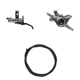 Hydraulisches Scheibenbremsen-Kit Shimano XTR BR-M9200/BL-M9220 Vorne/Links Resin Ohne Kühlrippen/Adapter Bremsleitung 1000mm Schwarz