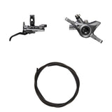 Hydraulisches Scheibenbremsen-Kit Shimano XTR BR-M9200/BL-M9220 Hinten/Rechts Resin Ohne Kühlrippen/Adapter Bremsleitung 1700mm Schwarz