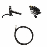 Hydraulisches Scheibenbremsen-Kit Shimano Saint BR-M820 Hinten/Rechts Metall Kühlrippen Ohne Adapter Bremsleitung 1700mm Schwarz