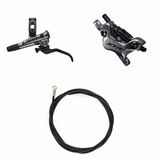 Hydraulisches Scheibenbremsen-Kit Shimano XTR BR-M9120/BL-M9120 Vorne/Links Metall Kühlrippen Ohne Adapter Bremsleitung 1000mm Schwarz