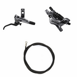 Hydraulisches Scheibenbremsen-Kit Shimano XTR BR-M9120/BL-M9120 Hinten/Rechts Resin Kühlrippen Ohne Adapter Bremsleitung 1700mm Schwarz