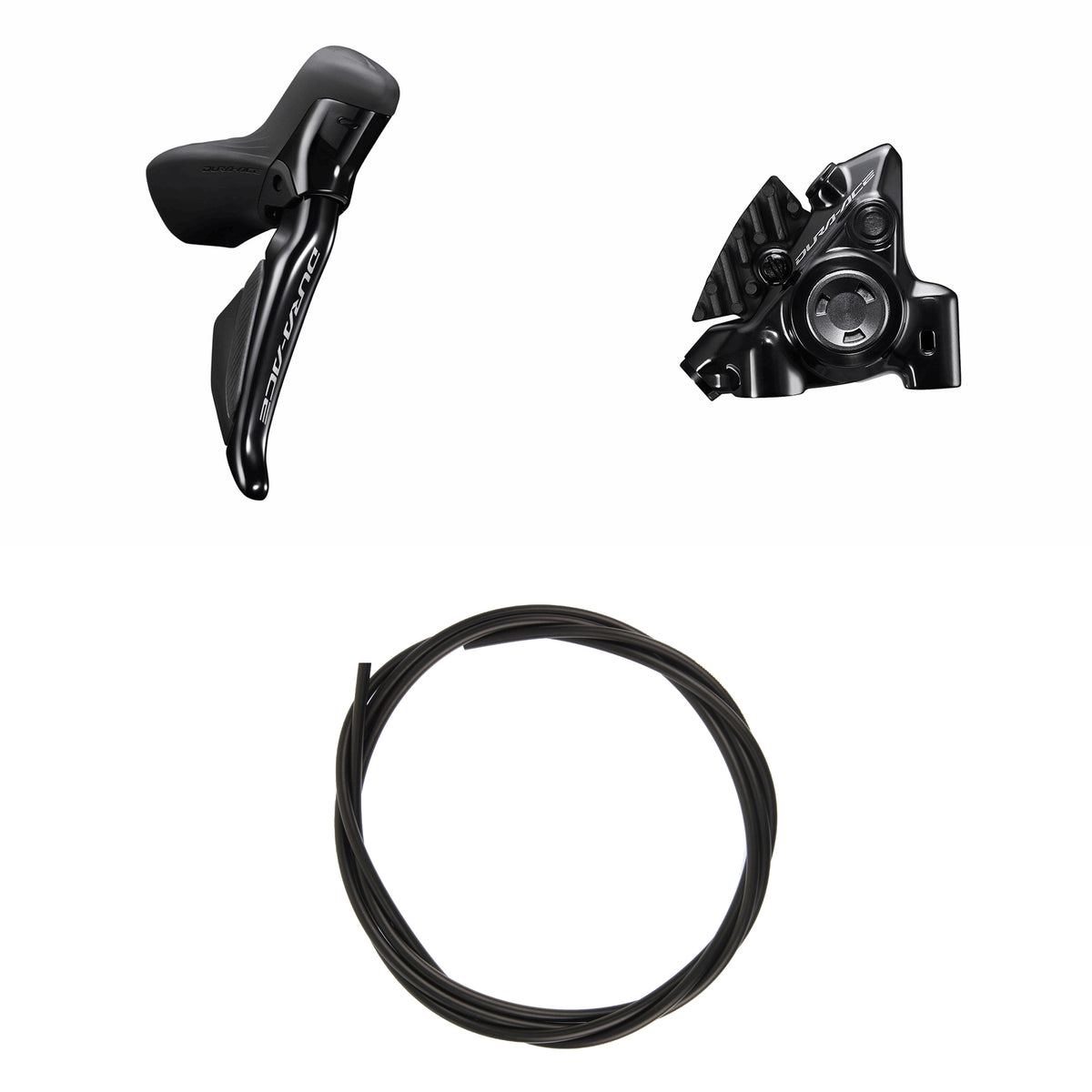 Kit Frenos Disco Hidráulico Shimano Dura-Ace BR-R9270K/ST-R9270 Trasero/Derecho Resina Aleta Sin Adaptador 25mm 1700mm Negro #2