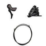 Hydraulisches Scheibenbremsen-Kit Shimano Tiagra BR-RS405/ST-R4020 Vorne/Links Resin Kühlrippen Adapter 160mm Bremsleitung 1000mm Schwarz