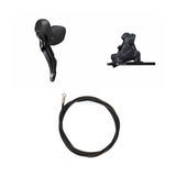 Hydraulisches Scheibenbremsen-Kit Shimano GRX BR-RX410/ST-RX400 Vorne/Links Resin Kühlrippen Adapter 160mm Bremsleitung 1000mm Schwarz