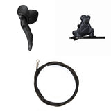 Hydraulisches Scheibenbremsen-Kit Shimano GRX BR-RX410/ST-RX610 Vorne/Links Resin Kühlrippen Adapter 160mm Bremsleitung 1000mm Schwarz