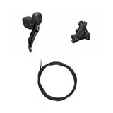 Hydraulisches Scheibenbremsen-Kit Shimano GRX BR-RX410/ST-RX400 Hinten/Rechts Resin Kühlrippen Ohne Adapter Bremsleitung 1700mm Schwarz
