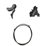 Hydraulisches Scheibenbremsen-Kit Shimano Cues BR-U6030/ST-U6030 Hinten/Rechts Resin Ohne Kühlrippen/Adapter Bremsleitung 1700mm Schwarz