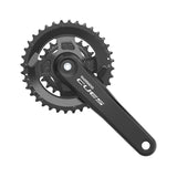 Kurbelgarnitur/Kettenblätter Shimano Cues FC-U4010-2B 36/22t 9/10/11s Ohne Innenlager Schwarz