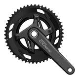 Kurbelgarnitur/Kettenblätter Shimano Cues FC-U6030-2 50/34t 9/10s Ohne Innenlager Schwarz