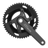Kurbelgarnitur/Kettenblätter Shimano Cues FC-U6040-2 Hollowtech II 50/34t 9/10s Ohne Innenlager Schwarz