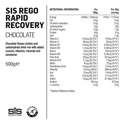 SIS REGO Polvo Recuperador Rápido 500g Chocolate #3