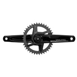 Sram Rival Wide D1 Quarq Dub Direct Mount 46t Aluminium Powermeter-Kurbelgarnitur Ohne Innenlager 172.5mm Schwarz