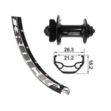 Vorderrad XLC Schnellspanner Achse 100mm 6-Loch Schwarz