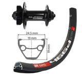 Vorderrad XLC DT Swiss Felge Achse 100mm 6-Loch Schwarz