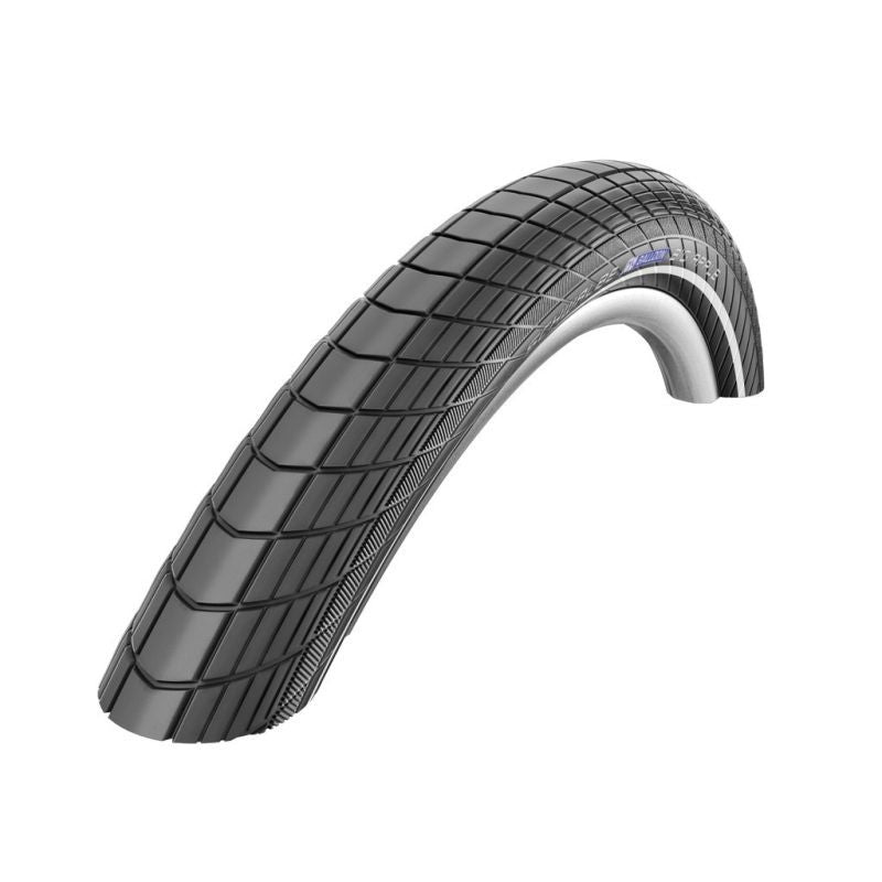 Cubierta Schwalbe Big Apple 26x2.15 Race-Guard HS430 Liteskin Reflectante Negro
