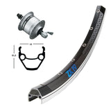 Vorderrad Ridewill Nabendynamo Schnellspanner Shimano DH3N30 Schwarz/Silber
