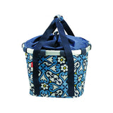 Klickfix Floral 1 Lenkertasche 15L 35x28x26cm Blau