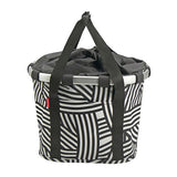 Klickfix Zebra Fronttasche 15L 35x28x26cm Schwarz/Weiß