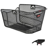 Klickfix CityMax+Clip Hinterradkorb Engmaschig 23x22.5x36cm Schwarz