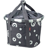 Klickfix Reisenthel Fronttasche 35x28x26cm Anthrazit/Kreise