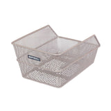 Basil Cento S Hinterradkorb 21x31x0.95cm Stahl Silber