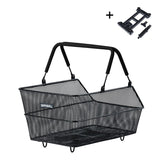 Basil Cento Hinterradkorb MIK Platte 24x39x13.5cm Stahl Schwarz