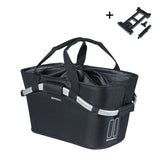 Basil Classic Carry All Hinterradkorb MIK 2.0 Platte 22L 38x20.5x17.5cm Polyester Schwarz