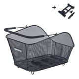 Basil Icon M Hinterradkorb MIK 2.0 Platte 24x39x14cm Stahl Schwarz